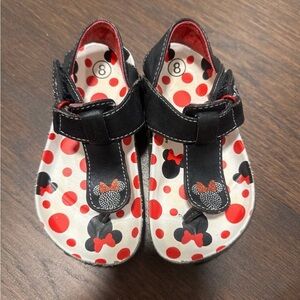 Kids Black and Red Birkenstock Stule Sandals